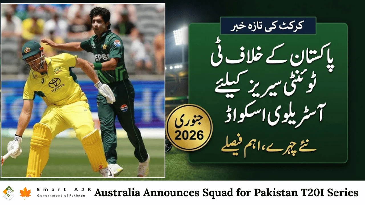 Australia Announce 17-Player Squad for Pakistan T20I Series in Lahore