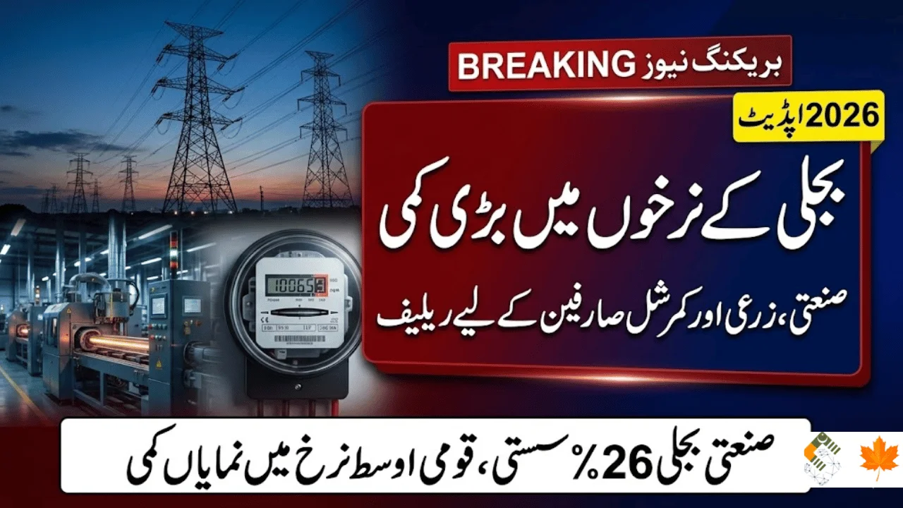 Electricity Tariff Relief Announced in Pakistan for 2026 Who Benefits and How Much