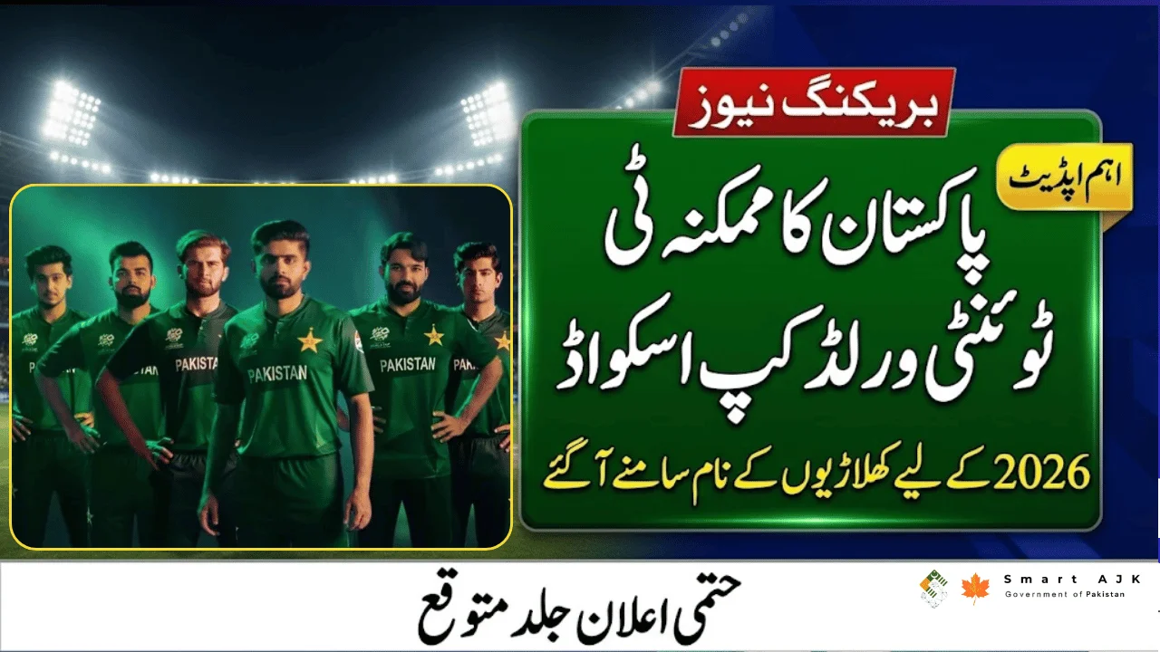 Pakistan Expected T20 World Cup 2026 Squad Revealed