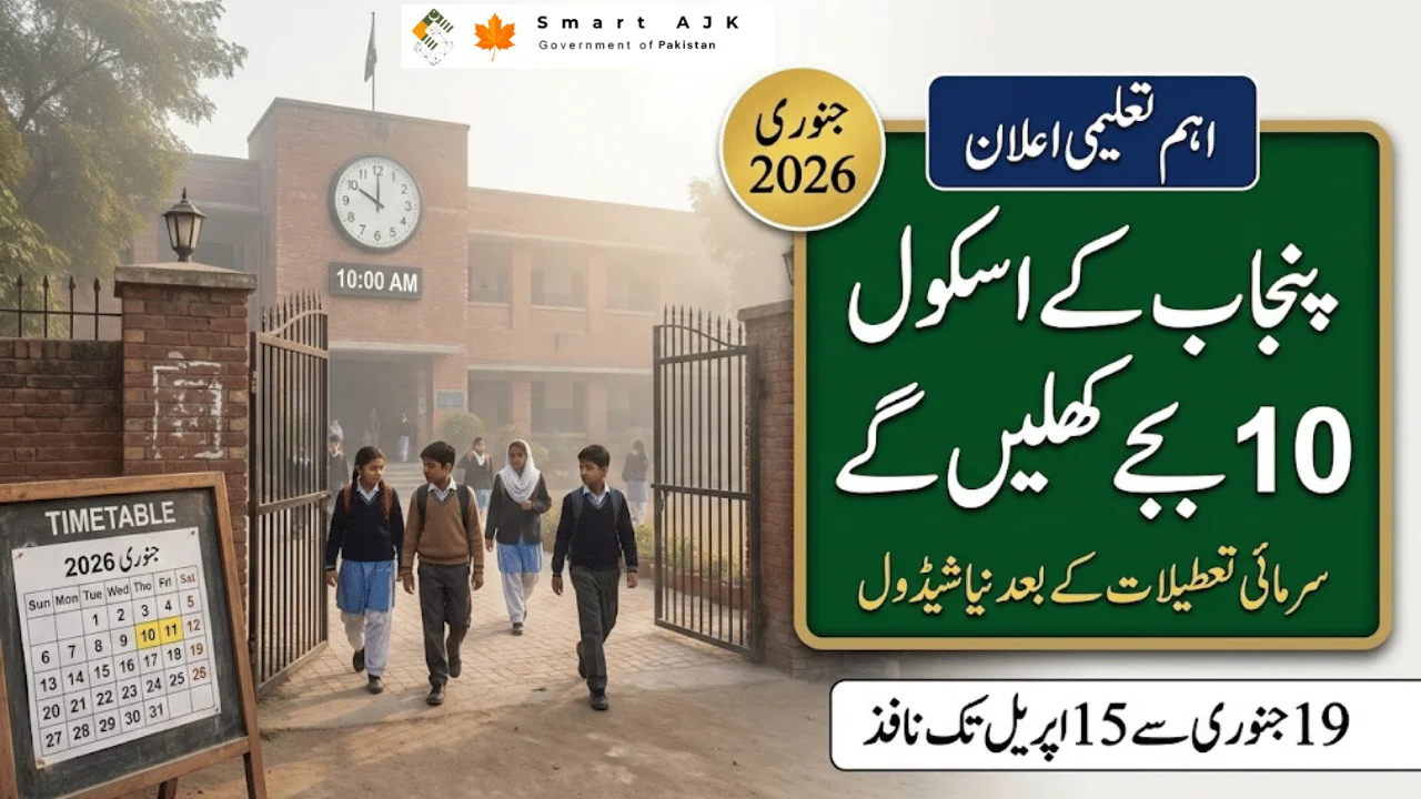Punjab Schools to Start at 10am After Winter Holidays