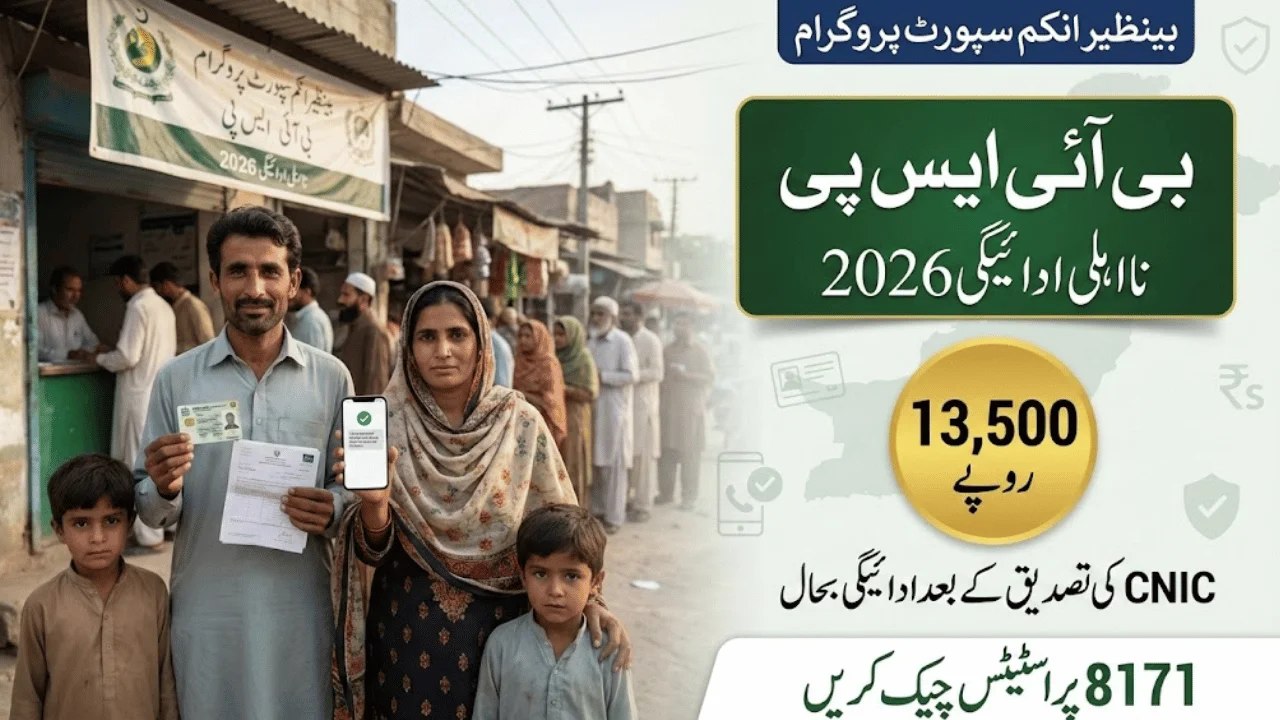 BISP Disqualification Payment 2026 – CNIC Check, Error Solution & Rs.13,500 Recovery Guide